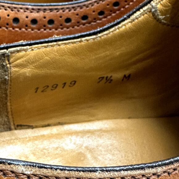 VERY GOOD Magnanni Brown Oxford Cap Toe Bal Made in Spain UK 7.5 / US 8 - Picture 11 of 11